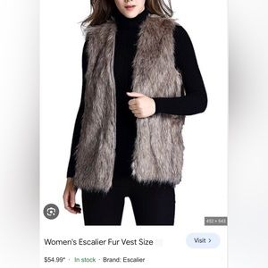 Fur Vest BNWOT